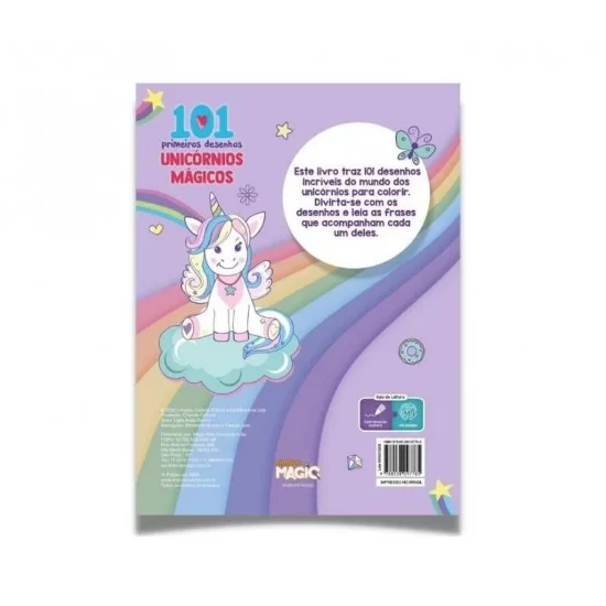 Livro Infantil P/ Colorir 101 Desenhos Patrulha Canina Magic Kids