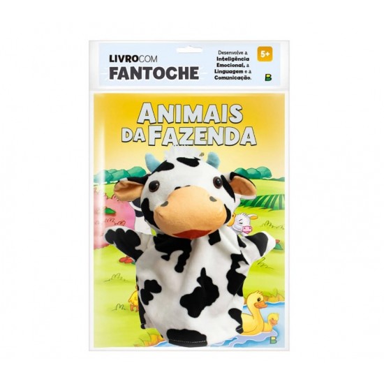 Livro com Fantoche: Animais da Fazenda