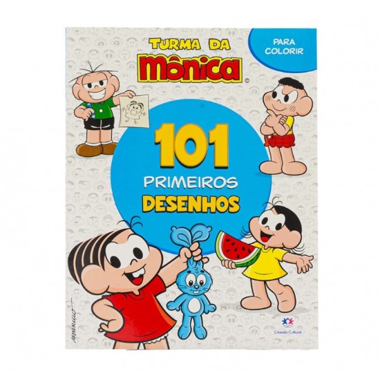 Livro para colorir 101 primeiros desenhos Turma da Mônica