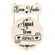 Placa decorativa Bem Vindo aqui tem amor PL297