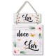 Placa decorativa Lar doce lar PL308