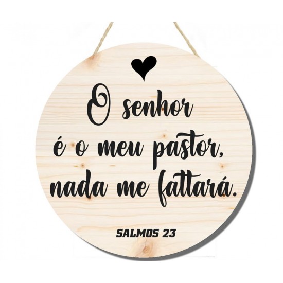 Placa decorativa O Senhor é meu pastor PL235