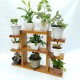 Mini estante para plantas envernizado cor imbuia cabe various vasos