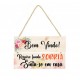 Placa decorativa Bem vindo Respire fundo, sorria cod 001