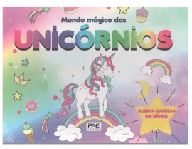 livro Mundo Magico Dos Unicrnios roxo Quebra-cabea