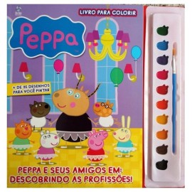 PEPPA E SEUS AMIGOS EM : DESCOBRINDO AS PROFISSES - LIVRO PARA COLORIR