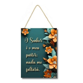 Placa decorativa O Senhor  meu pastor PL263