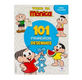 Livro para colorir 101 primeiros desenhos Turma da Mnica